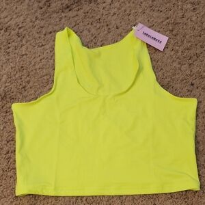 Neon Yellow Women's Crop Top